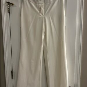 Chic Cream Wide Leg Women's Pants